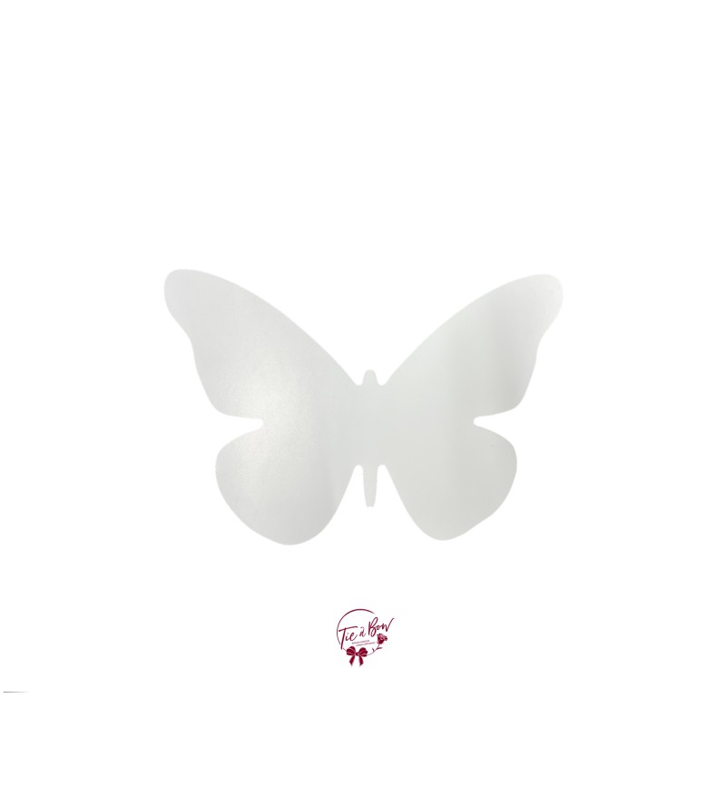 Butterfly Applique in White (Medium)