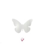 Butterfly Applique in White (Small)