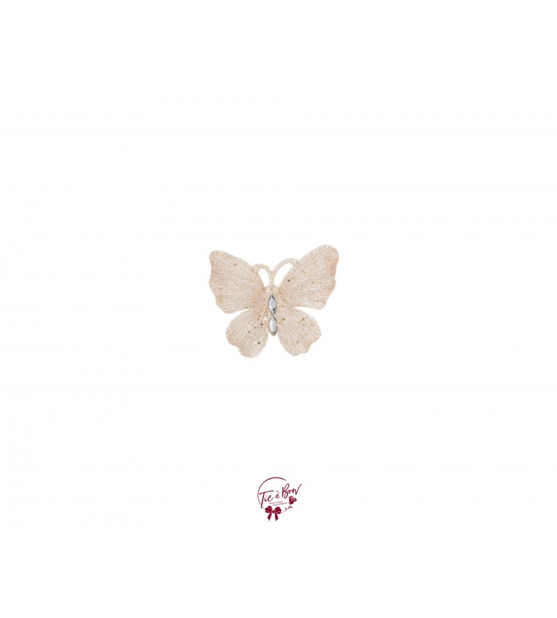Butterfly in Blush Pink with Glitter