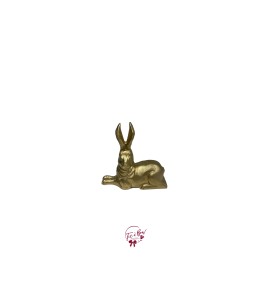 Bunny Laying Down in Gold