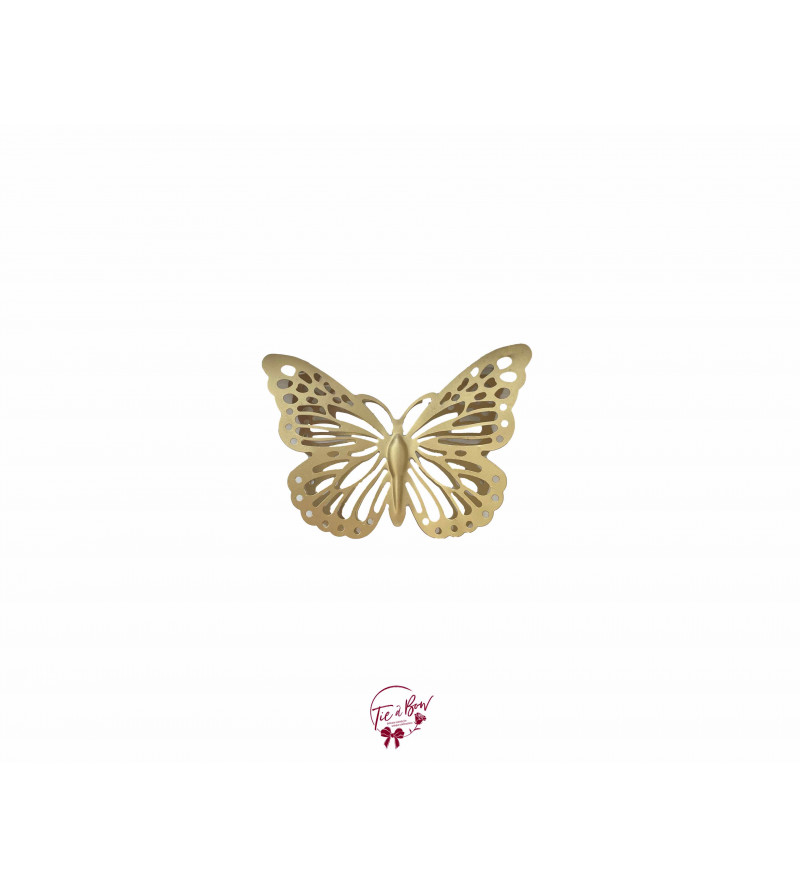 Butterfly Silhouette in Gold