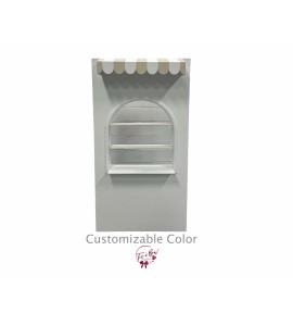 Customizable Arch Window Backdrop With 2 Removable Shelves (Attachable)