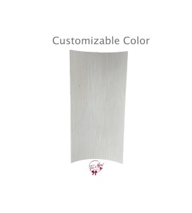 Curved Rippled Backdrop 7ft Tall (Customizable Color)
