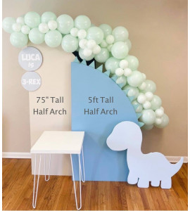 Customizable Half Left Arched Backdrop (75in Tall)