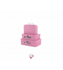 Suitcase: Baby Pink Suitcases Set of 3 