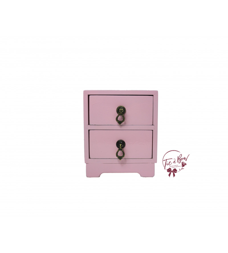 Mini Bedside Table In Light Pink