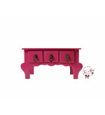 Mini Vanity Table in Dark Pink