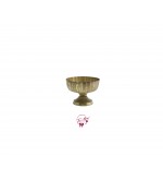Gold Distressed Metal Vase - FOR FLOWERS ONLY