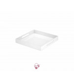 Pure White Acrylic Tray With Handles