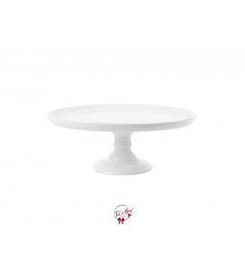 White Cake Stand (Short): 11in W x 4in H
