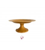Mustard Grainy Cake Stand: 12in W x 5in H