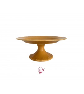 Mustard Grainy Cake Stand: 12in W x 5in H