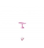 Pink: Taffy Pink Clean Cake Stand: 6in W x 4in H
