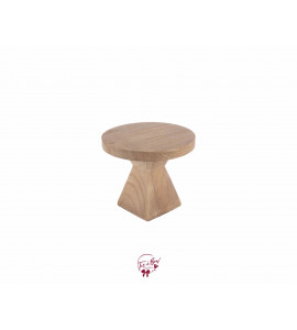 Wood Pyramid Cake Stand: 7in W x 6in H 