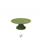 Green: Pear Green Silva Cake Stand (Small): 9in W x 4in H