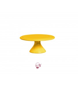 Yellow Silva Cake Stand (Small): 9in W x 4in H