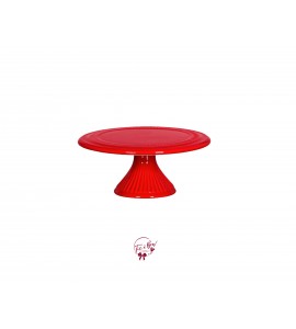 Red Silva Cake Stand (Small): 9in W x 4in H