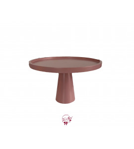 Pink: Rose Pink Deco Cake Stand: 10in W x 6.5in H (Tall) 