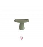 Green: Sage Green Deco Cake Stand (Short): 6.5in W x 5in H (Medium) 