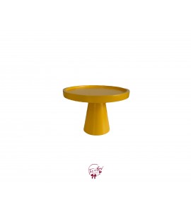 Yellow Deco Cake Stand: 6.5in W x 5in H (Small) 