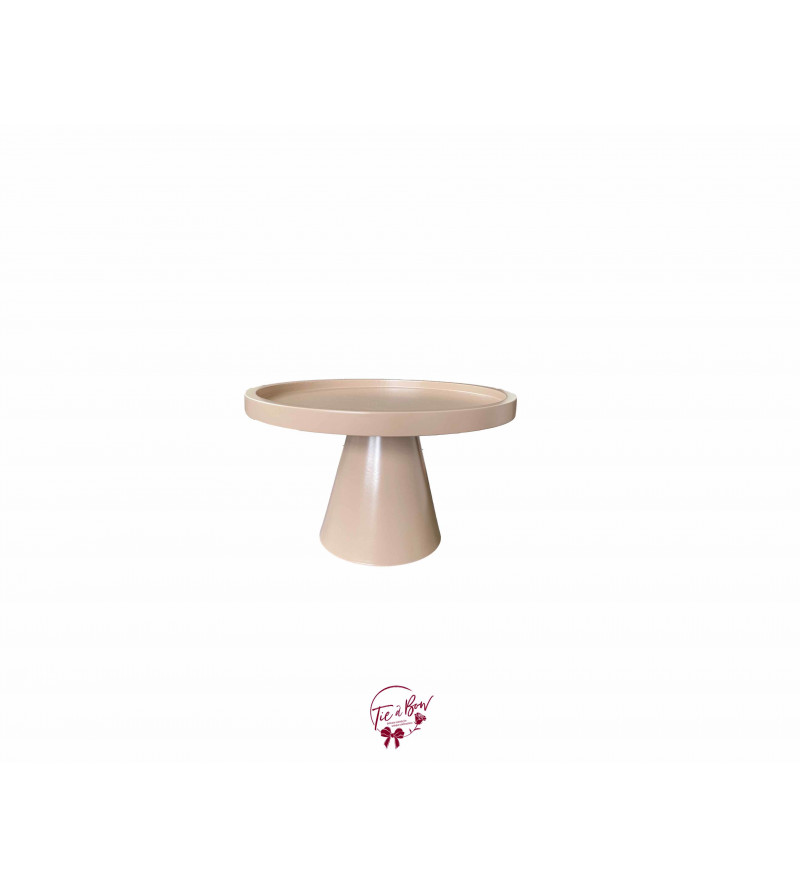 Mocha Cake Stand: 8.25in W x 5.5in H 