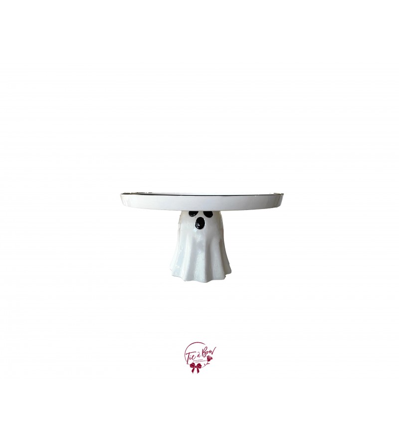 Ghost Cake Stand: 10in Wide x 5.5in Tall 