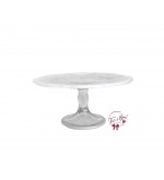 Opal Crystal Cake Stand (Large): 11in W x 5in H