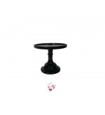Black Clean Cake Stand: 6in W x 5.5in H 