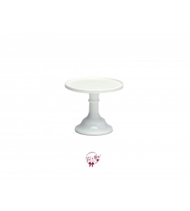 White Clean Cake Stand: 6in W x 5.5in H