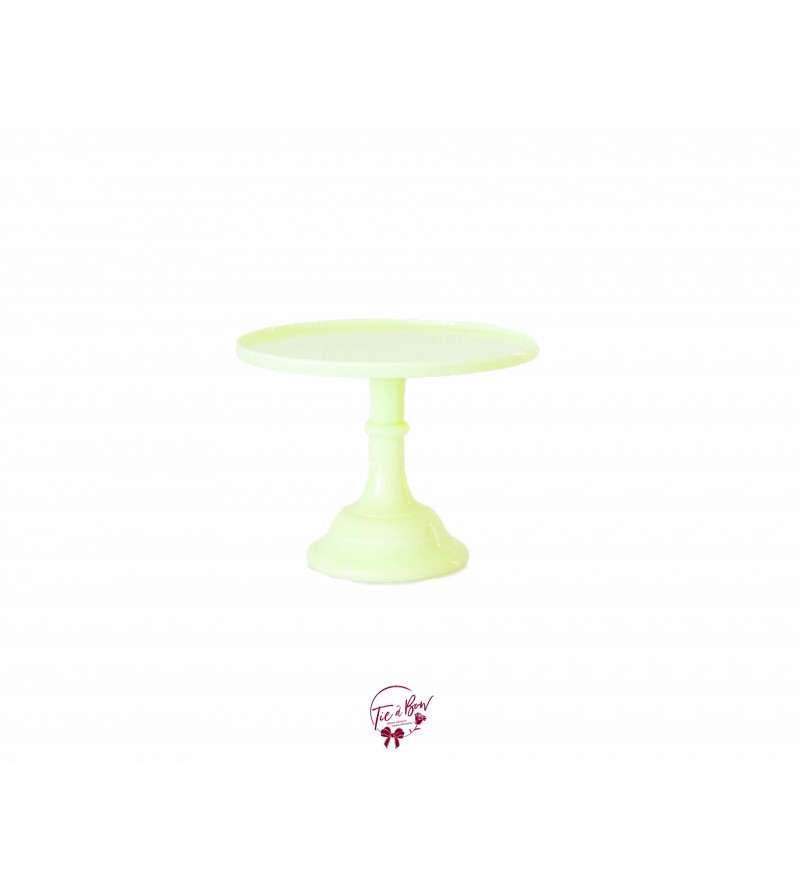 Yellow Buttercream Clean Cake Stand: 9in W x 7in H