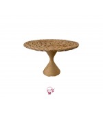 Hyacinth Cake Stand with Hourglass Base: 12in W x 7.5in H