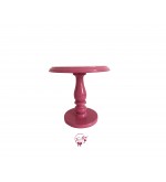 Pink: Bubblegum Pink Lacquered Provence Cake Stand:  7in W x  8.5in H