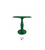 Green: Kelly Green Lacquered Provence Cake Stand: 11.75in W x 11.5in H