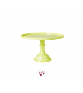 Yellow Melamine Clean Cake Stand: 11in W x 7in H