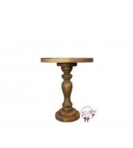 Wood Provence Cake Stand (Tall): 9.5in W x 11.5in H
