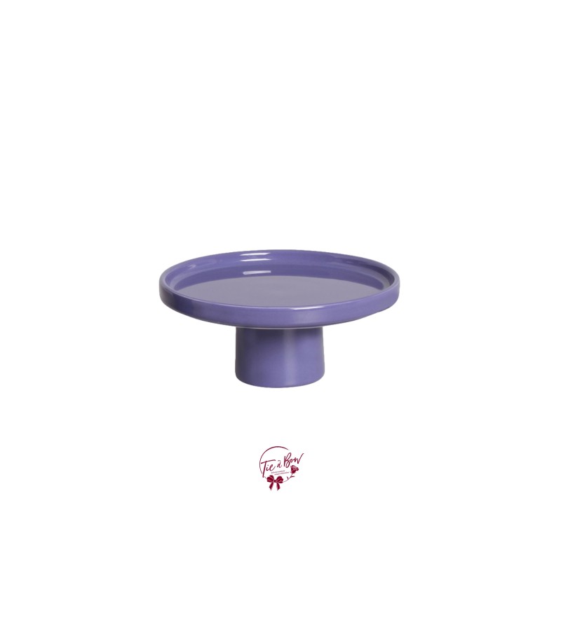 Violet Modern Silva Cake Stand (Large): 10.5in W, 5.5in H