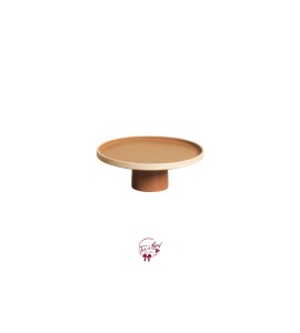 Terracotta Pottery Modern Silva Cake Stand (Large): 10.5in W x 5.5in H