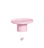 Pink: Light Pink Modern Silva Cake Stand (Large): 10.5in W, 5.5in H