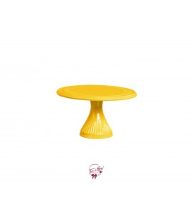 Yellow Silva Cake Stand (Large): 12in W x 6in H