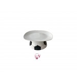 Soccer Ball Cake Stand: 7.5in W x 3.5in H
