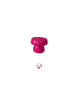 Pink: Hot Pink Sobo Mushroom Cake Stand:  5in W x  5in H