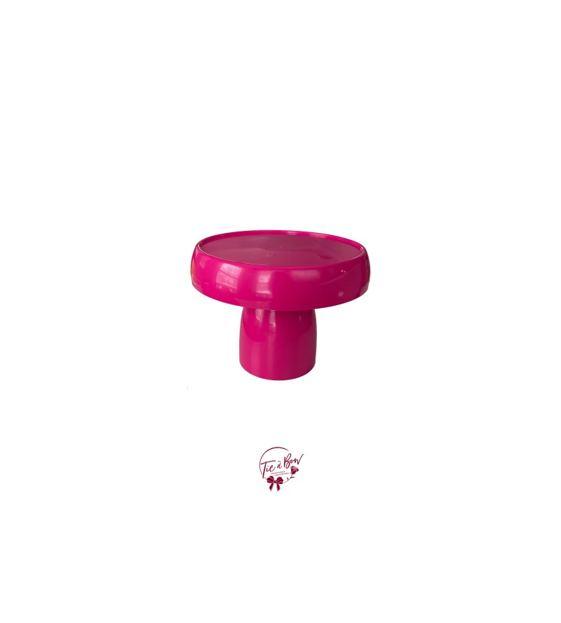 Pink: Hot Pink Sobo Mushroom Cake Stand:  8in W x  7.25in H