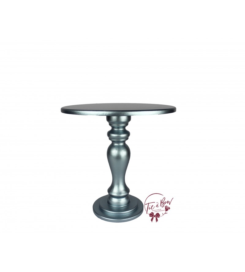 Blue: Metallic Blue Provence Cake Stand: 10in W x 10in H