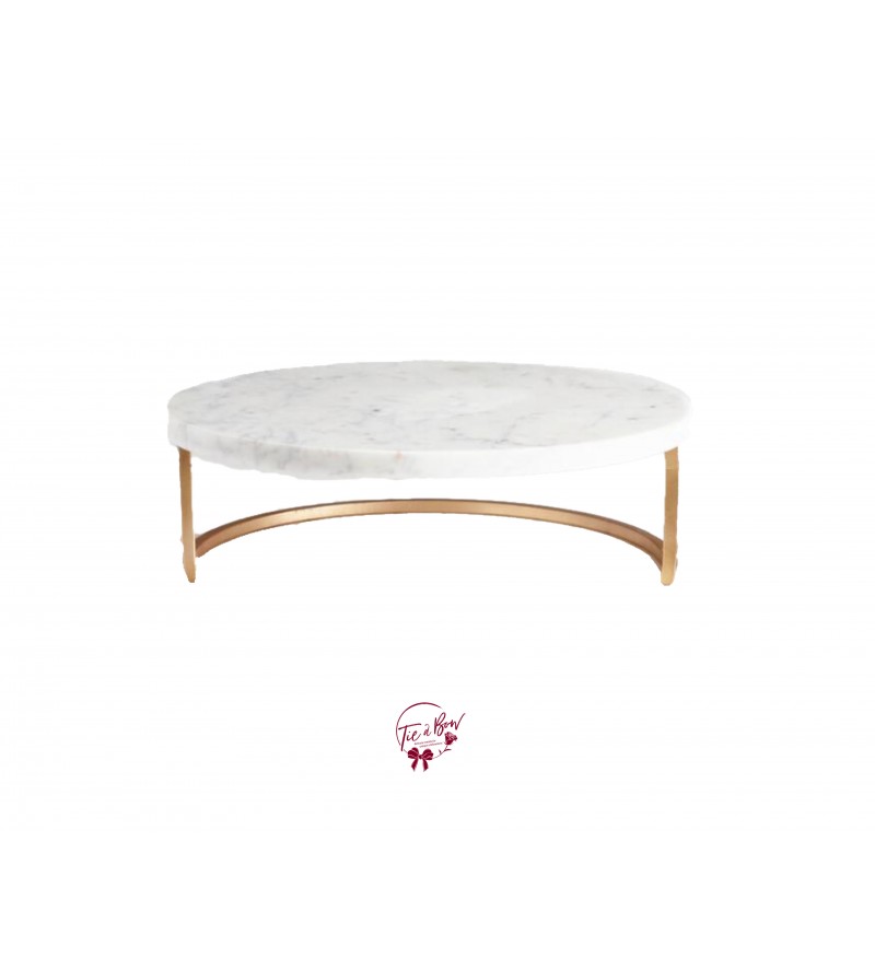 Marble Cake Stand (Medium): 12in W x 4in H