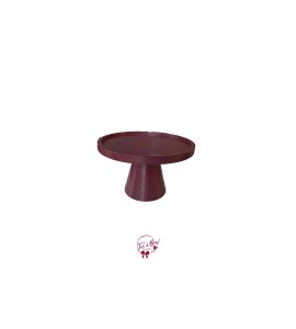 Burgundy Deco Cake Stand: 8.25in W, 5.5in H