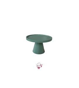 Green: Evergreen Deco Cake Stand: 8.25in W, 5.5in H