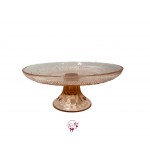 Pink: Blush Pink Vintage Cake Stand: 10in W x 4in H