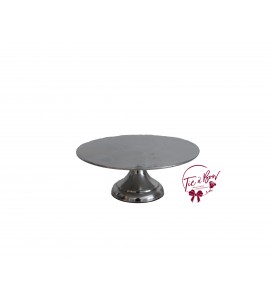 Stainless Cake Stand: 8in W x 3.75in H