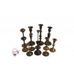 Candle Holder: Mix and Match Vintage Brass Candle Holder Set of 6