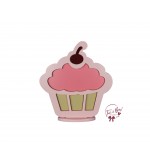 Cupcake Silhouette: Light Pink  